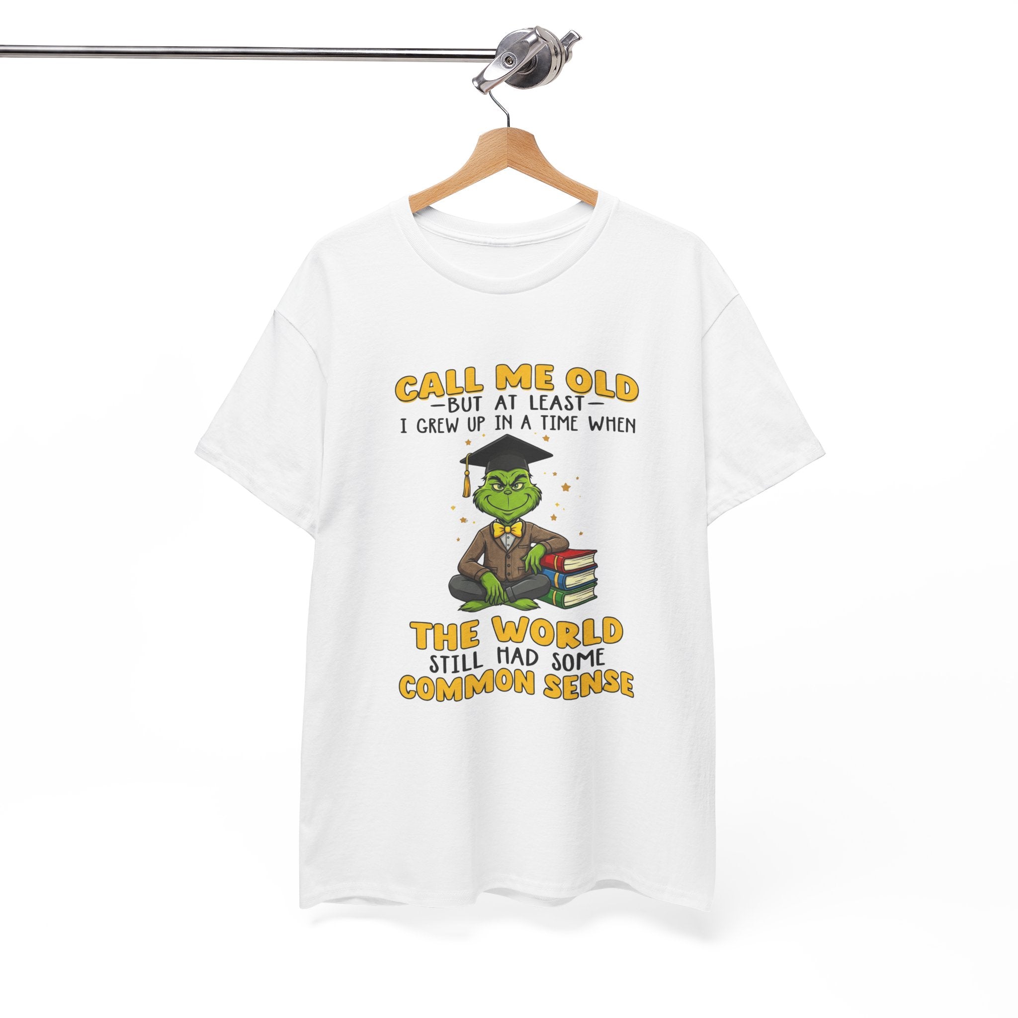 Funny Grinch Graphic Tee - Call Me Old Common Sense Unisex T-Shirt